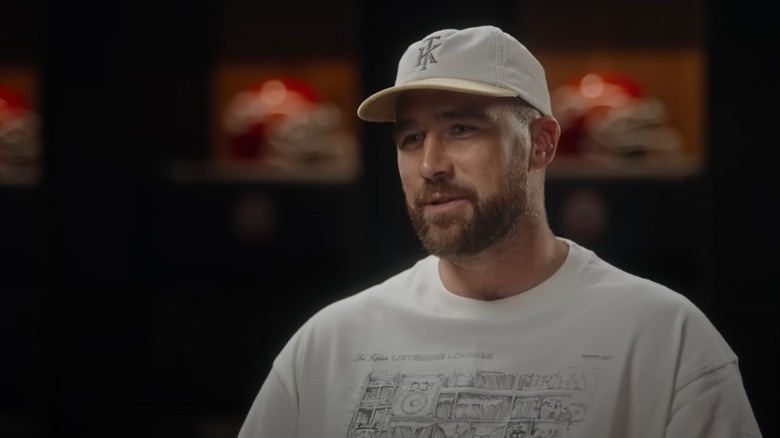 Travis Kelce talking