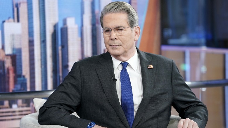 Scott Bessent visits "Fox and Friends" at Fox News Channel Studios in New York City, NY (2025)