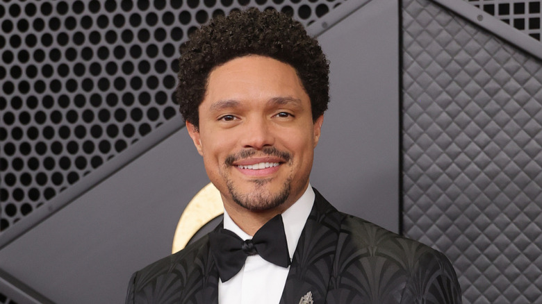 Trevor Noah at the Grammy Awards red carpet