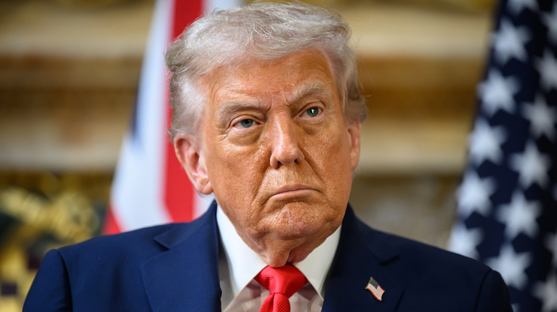 Donald Trump looking off into the distance