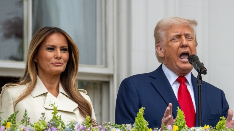 Melania Trump and Donald Trump host the 2025 Easter Egg Roll on the White House Lawn (2025)