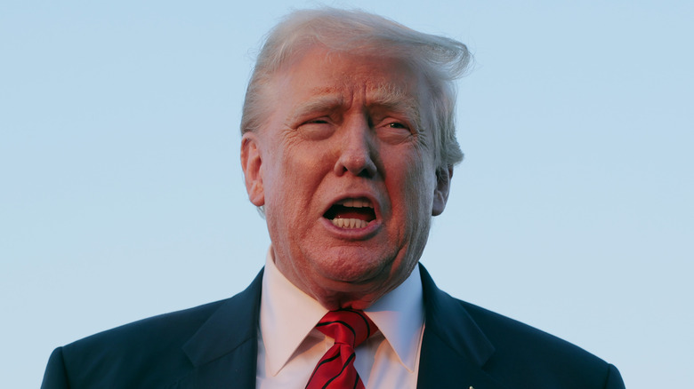 Donald Trump looking upset