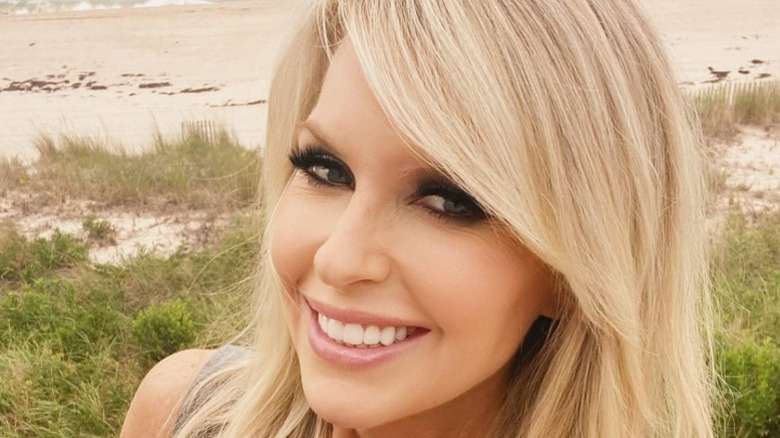 Monica Crowley takes a selfie on a beach for July 4, 2024