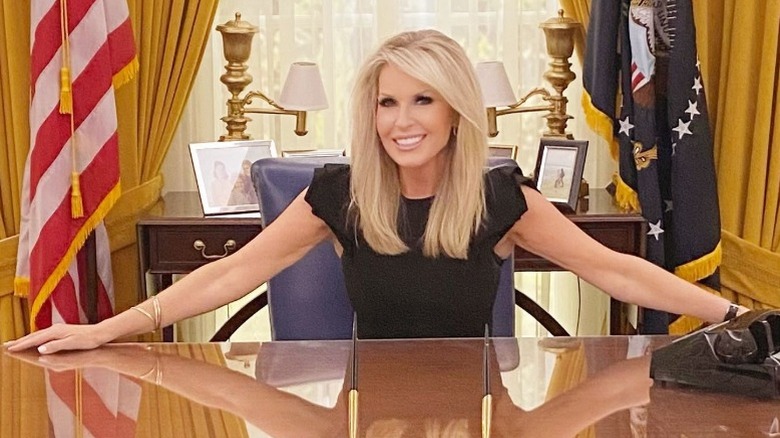 Monica Crowley poses in the Richard Nixon Presidential Library in Yorba Linda, CA (2025)