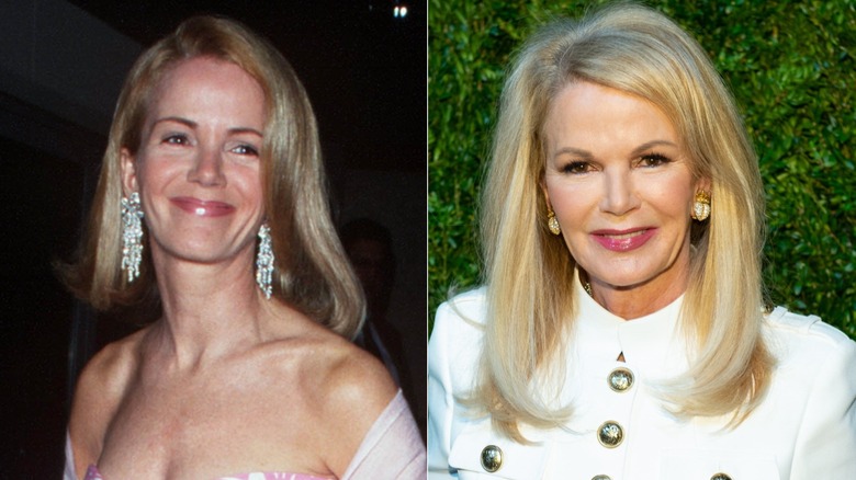 Split image of Blaine Trump circa 1985 and in 2019