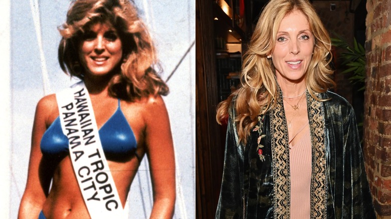 Split image of Marla Maples in 1985 and 2024