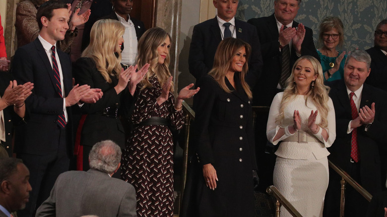 Tiffany Trump and other members of the Trump family clap during Donald Trump's 2019 State of the Union address