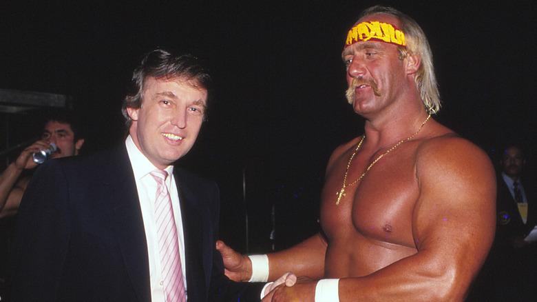 Donald Trump and Hulk Hogan 1987 Wrestlemania