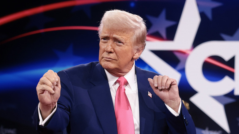 President Donald Trump during the 2025 Conservative Political Action Conference