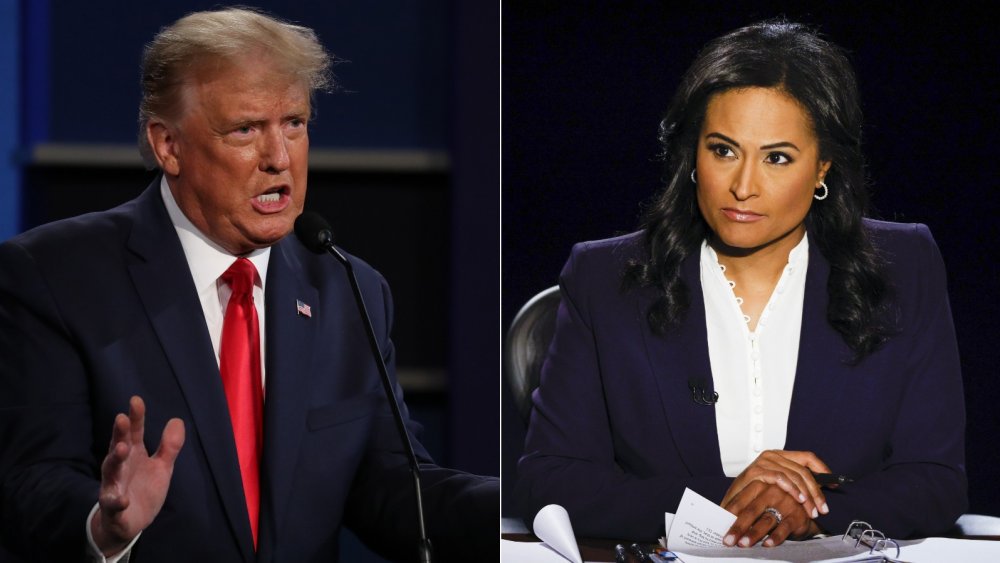 Donald Trump and Kristen Welker