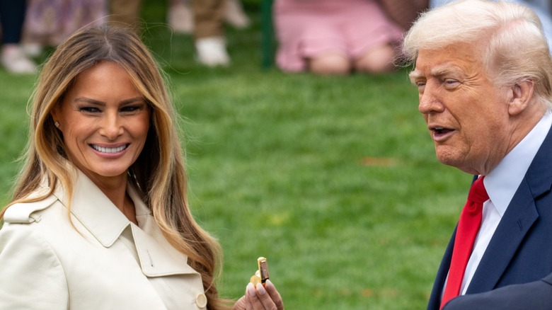 Melania Trump and Donald Trump host the 2025 Easter Egg Roll at the White House