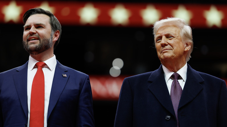 JD Vance and Donald Trump smiling