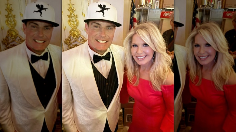 Vanilla Ice and Monica Crowley posing