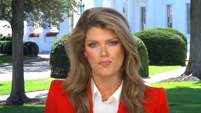 Lindsey Halligan scowling
