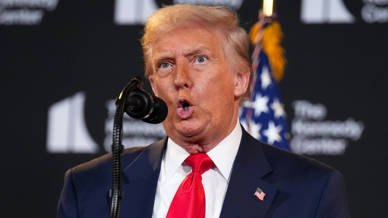Donald Trump funny face Kennedy Center August 2025