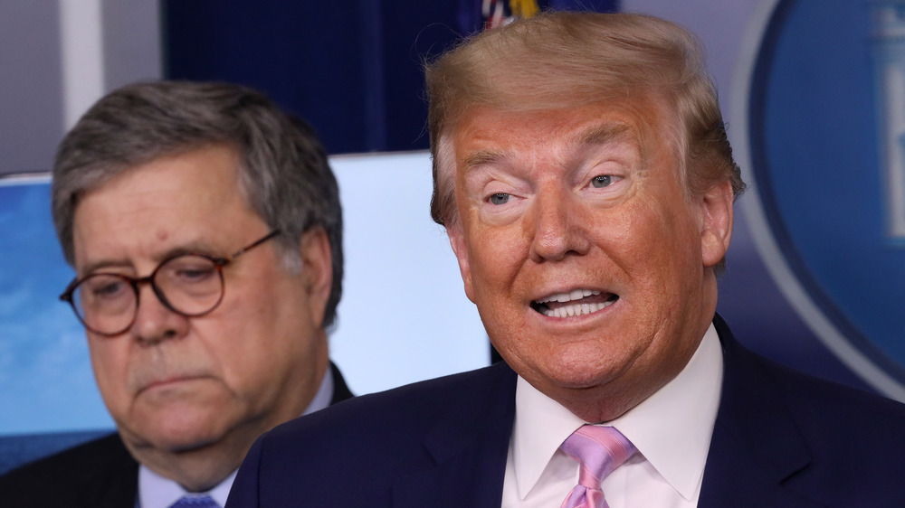 Bill Barr and Donald Trump