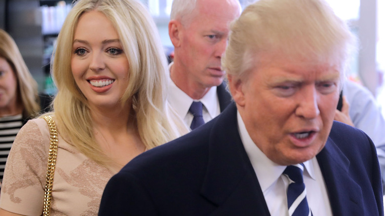 Tiffany Trump behind Donald Trump