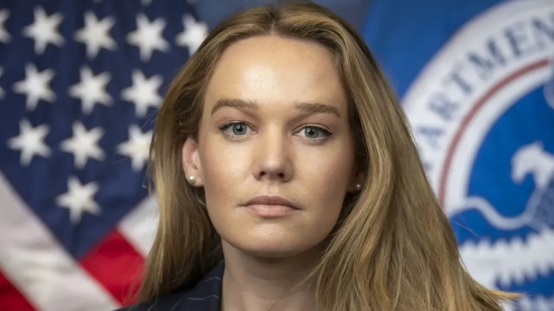 Tricia McLaughlin looking serious
