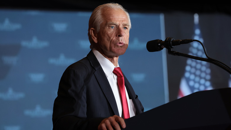 Peter Navarro speaking at an event