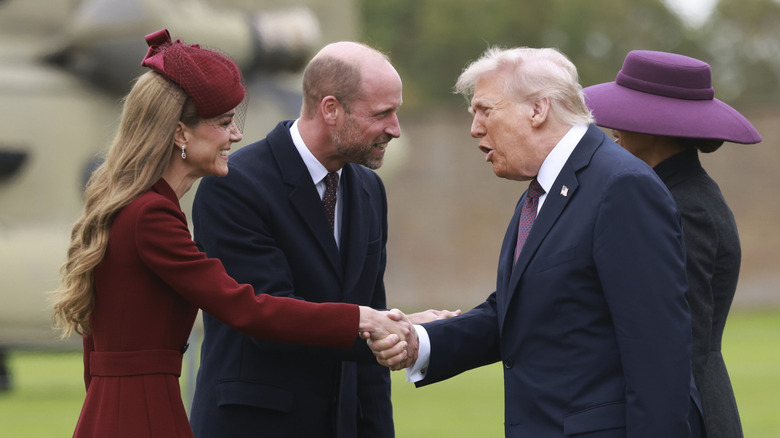 Kate Middleton shakes Donald Trump's hand