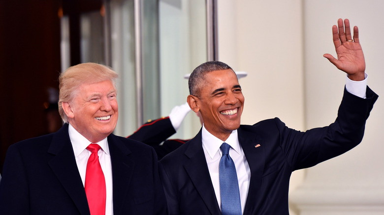 Donad Trump and Barack Obama
