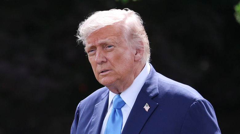 Donald Trump looking tired