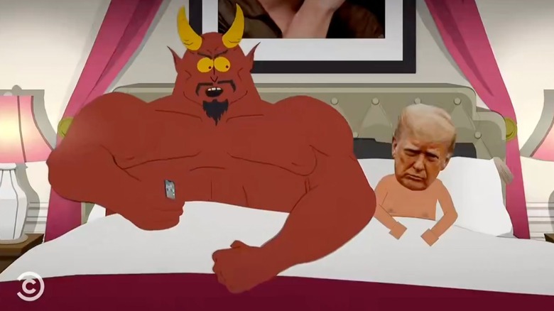 Image of Satan and Donald Trump from "South Park"