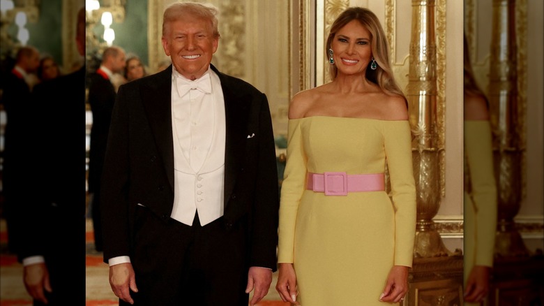 Donald and Melania Trump smiling