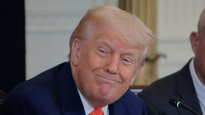 Donald Trump smiling