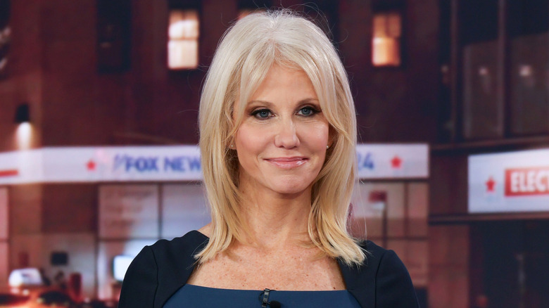 Kellyanne Conway pictured at the Fox News studios on election night 2024
