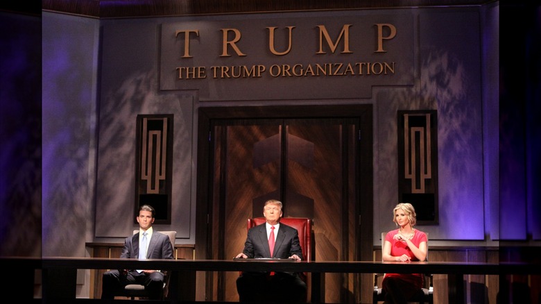 Donald Trump Jr., Donald, and Ivanka Trump on The Apprentice