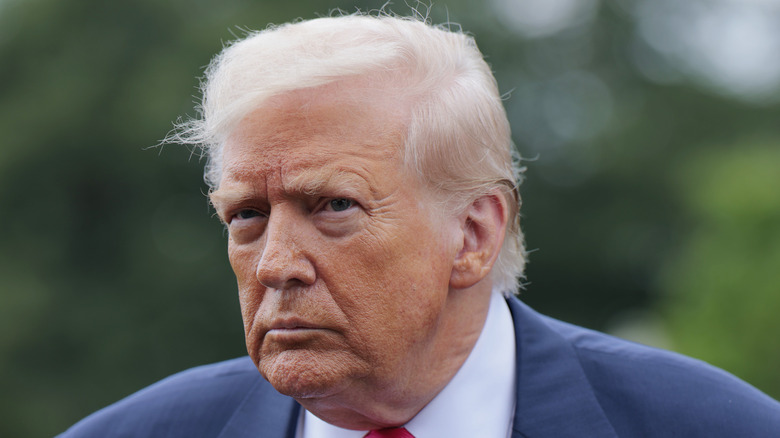 Donald trump frowning