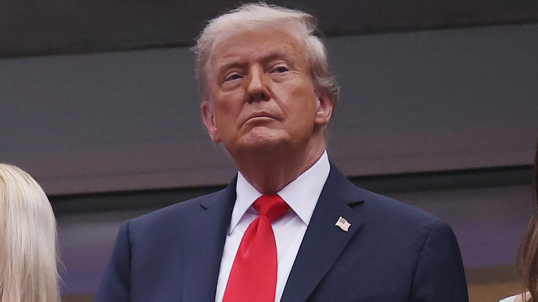 Donald Trump at the U.S. Open Men's Final