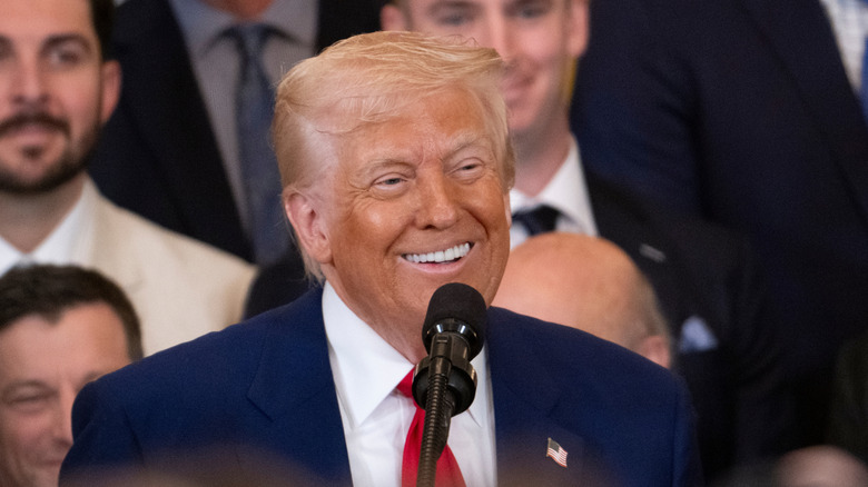 Donald Trump smiling