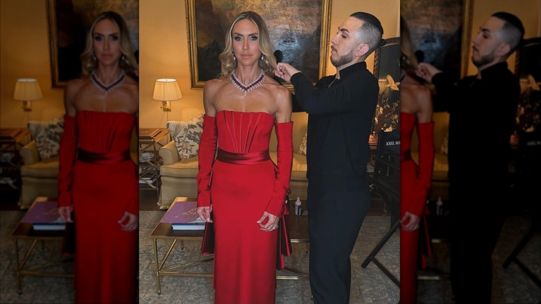 Lara Trump is photographed getting ready for the inaugural ball (2025)