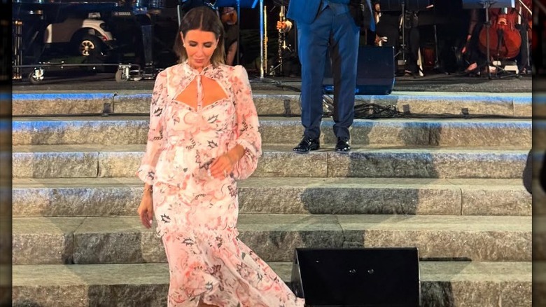 Alina Habba white granny glam outfit