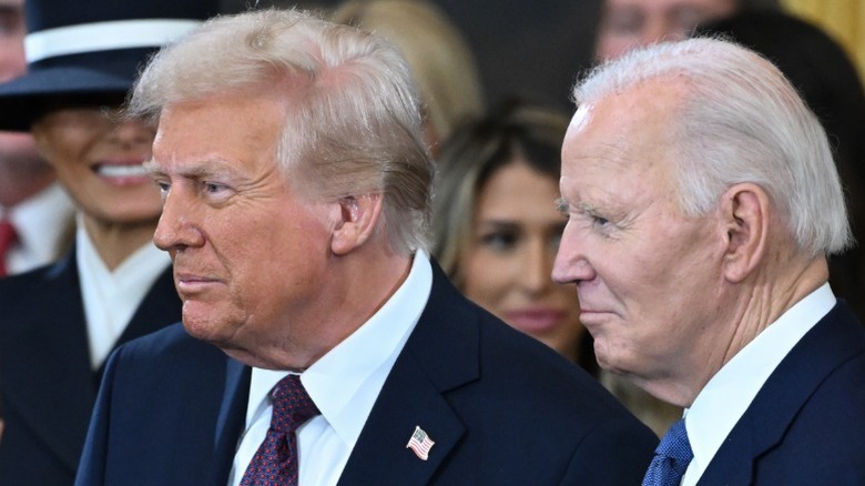 Donald Trump and Joe Biden attend Trump's inauguration in Washington, DC (2025)