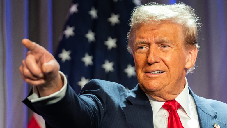 Donald Trump points