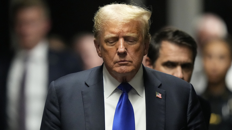 Donald Trump walking