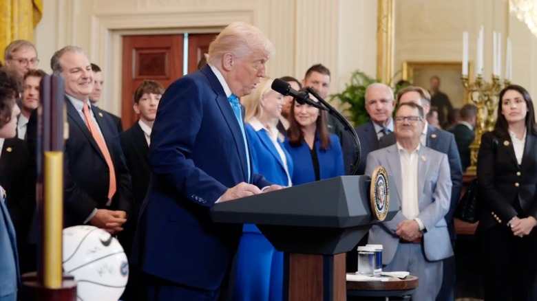 Donald Trump speaking