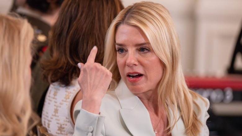 Pam Bondi attends an event at the White House (2025)