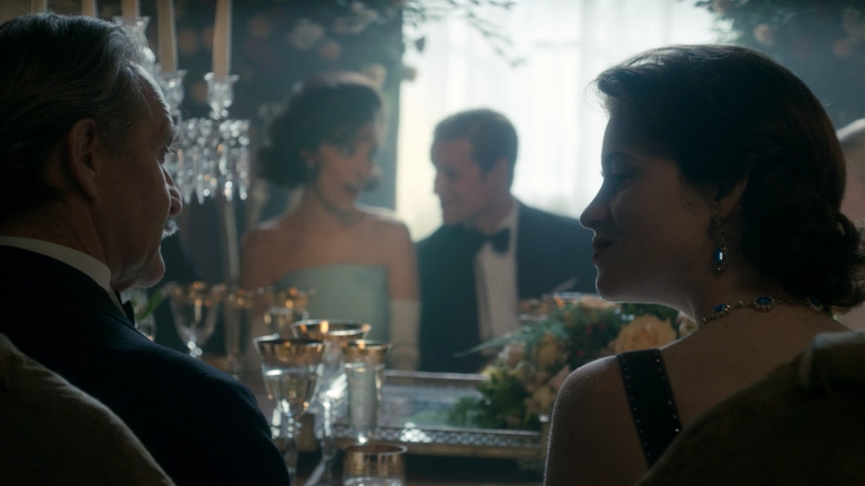 The Crown Jackie Kennedy and Queen Elizabeth dinner