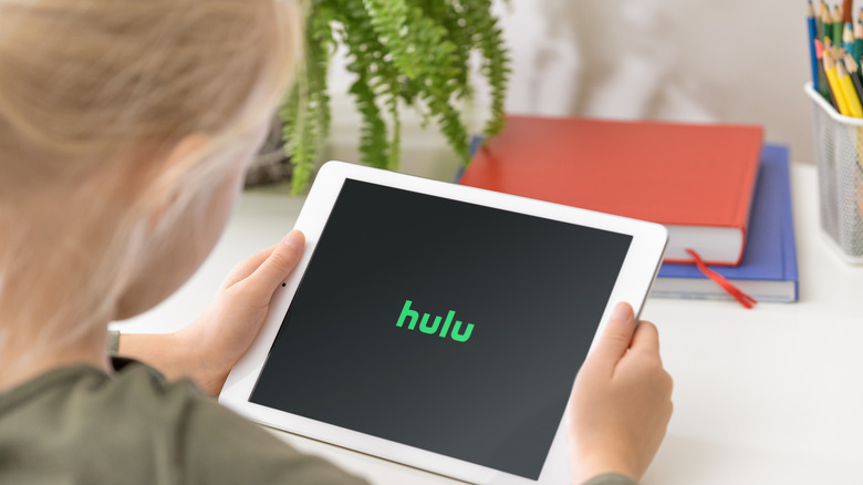 person trying to watch Hulu
