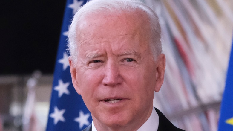 President Joe Biden speaking at an event