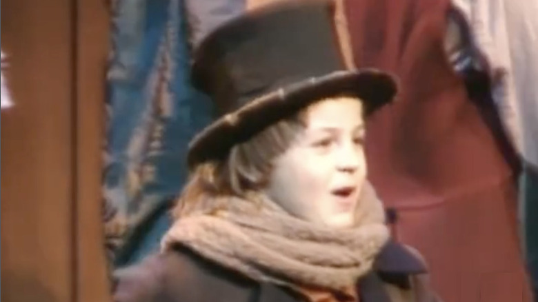 Young Tyler Hynes in a production of A Christmas Carol