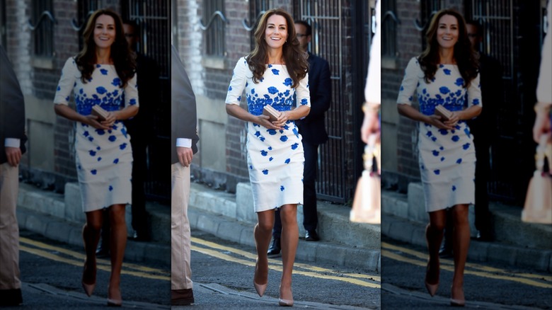 Princess Kate walking through Luton in 2016
