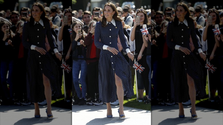 Catherine, Princess of Wales, during a 2019 outing at Bletchley Park