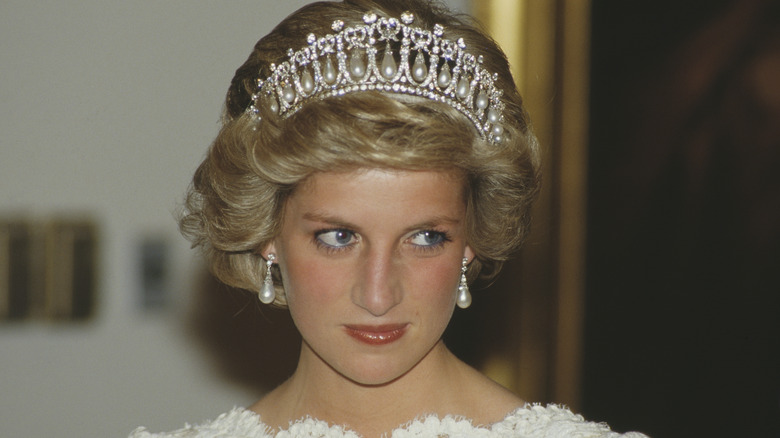 Princess Diana posing 