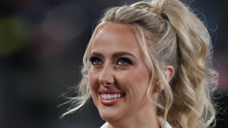 Brittany Mahomes white coat