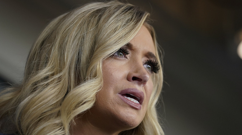 Kayleigh McEnany speaking at a White House press briefing on May 12, 2020